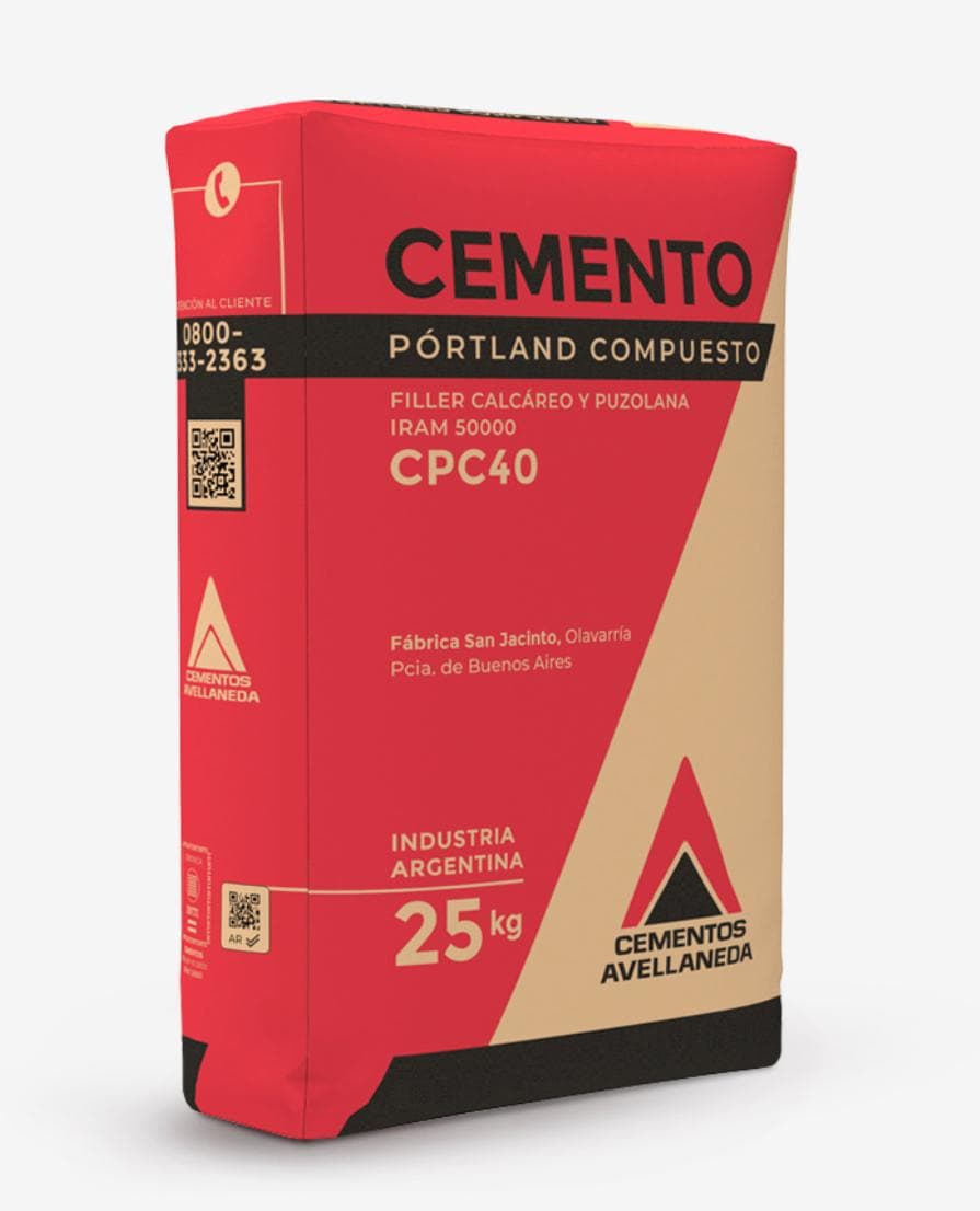 Cemento Portland CPC40 x 25kg — Avellaneda