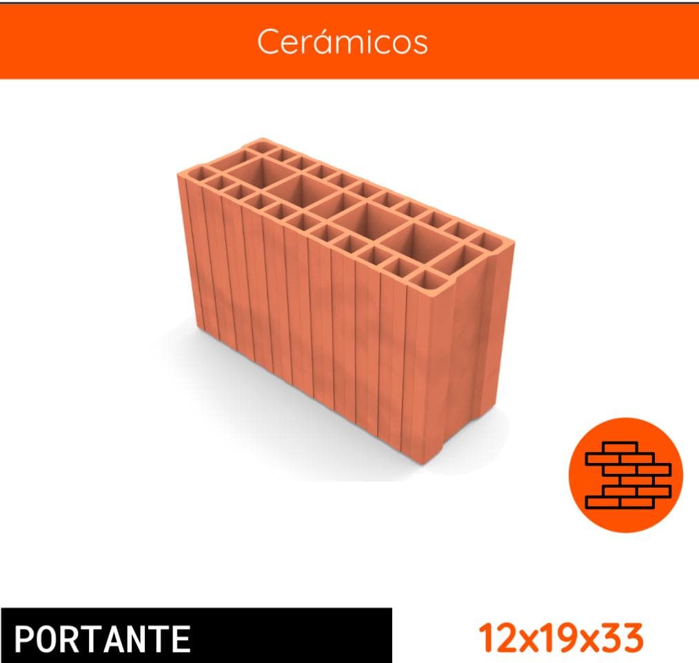 Cerámico Portante 12x19x33