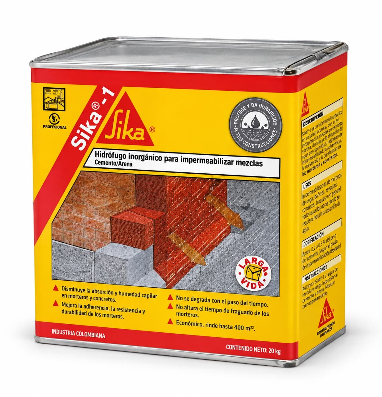 Hidrófugo Sika 1 x 20 Lts
