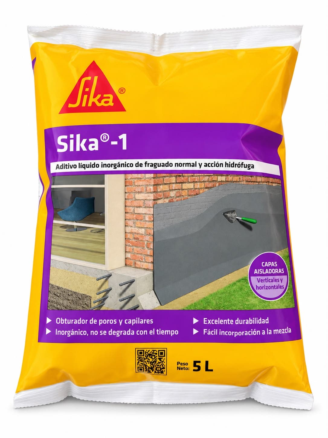 Hidrófugo Sika 1 x 5 Lts