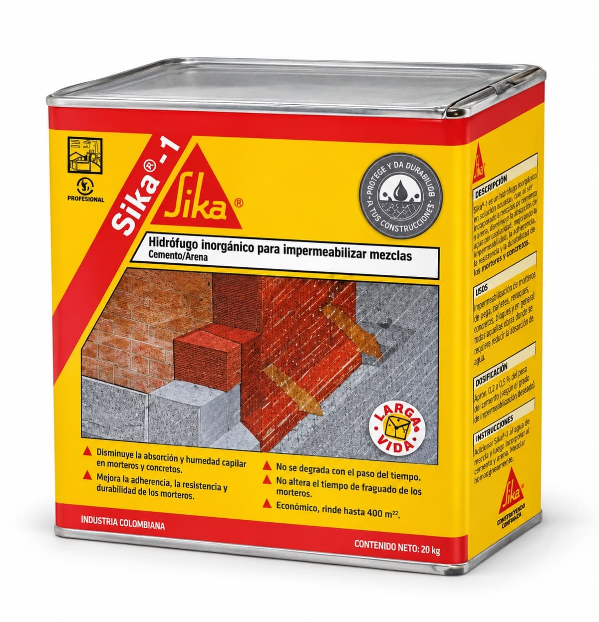 Hidrófugo Sika 1 x 20 Lts