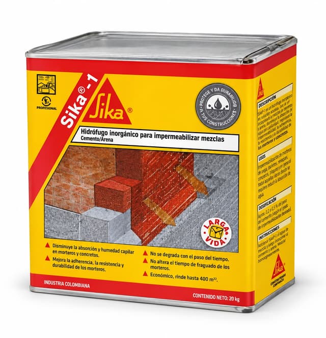 Hidrófugo Sika 1 x 20 Lts